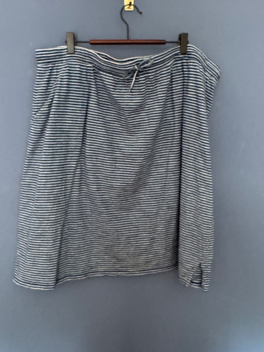 Talbots Blue and White Striped Skirt Size 3X in EUC